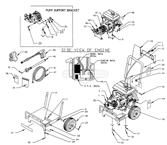 GENERAC 773-0774 parts breakdown